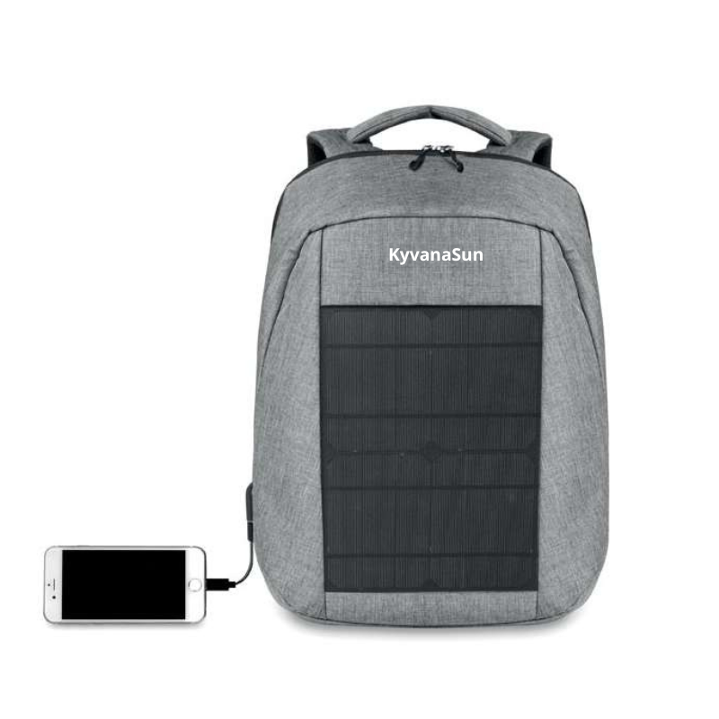 Sac à Dos Solaire KyvanaSun Thida – Éco-conçu avec Port USB | Rechargement Nomade