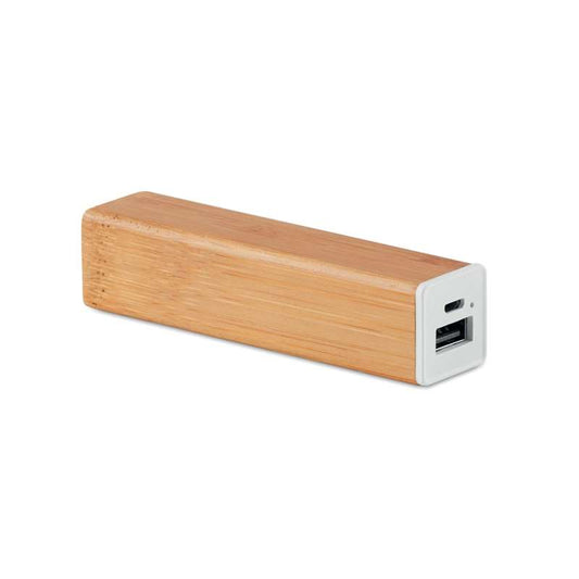 Batterie externe 2200 mAh en bambou naturel & recyclable
